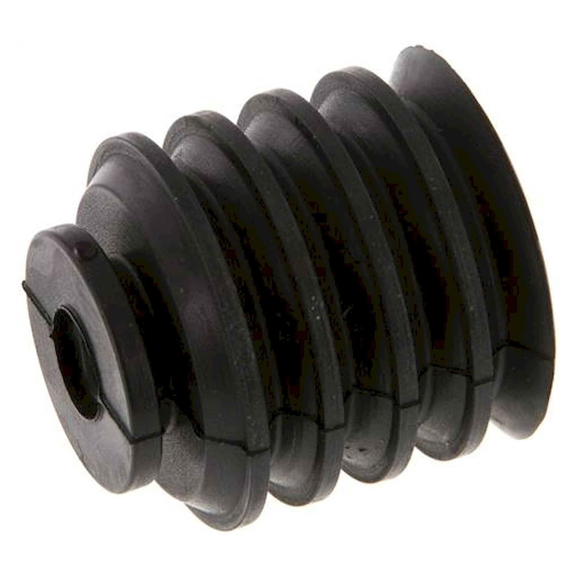 Bellows suction pad, 4,5-way, P-series, Ø 31x21mm, CR (50A), black