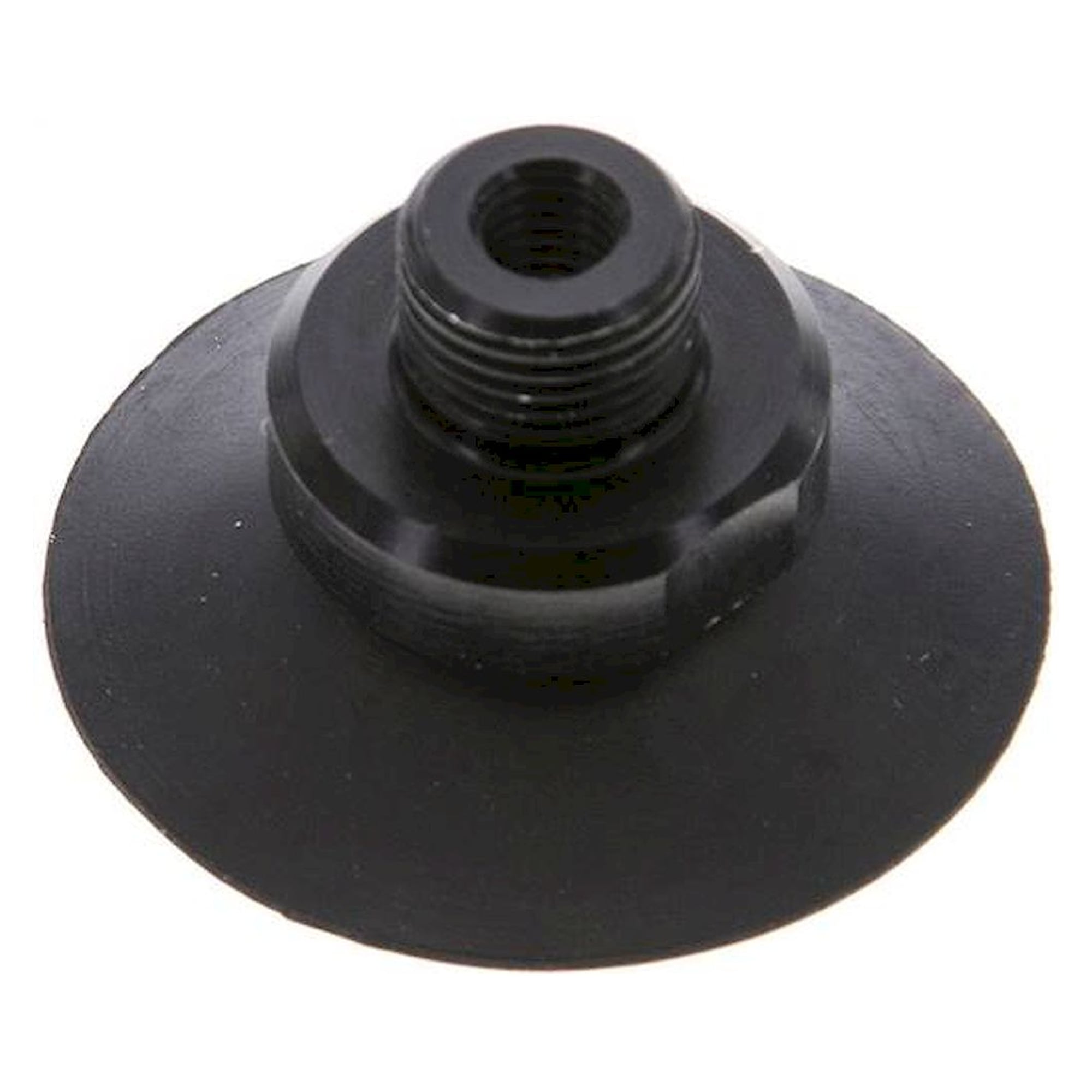 Flachsauger, Stützrippe, P-Serie, Ø 32x2mm, CR (50A), schwarz
