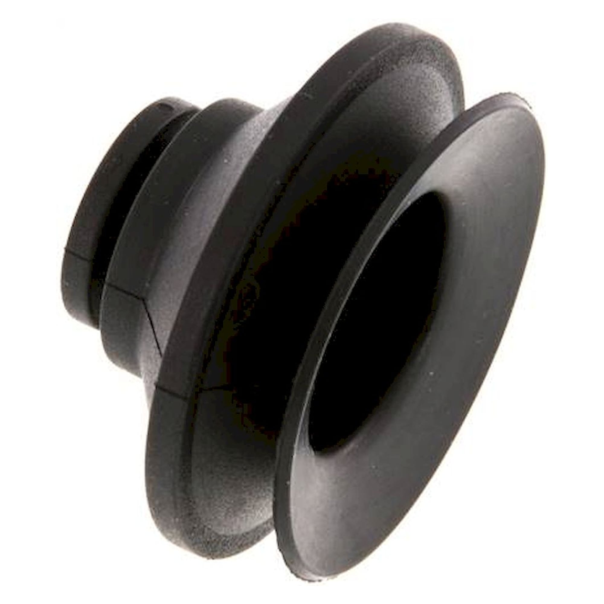 Bellows suction pad, 1,5-way, P-series, Ø 43x9mm, CR (50A), black