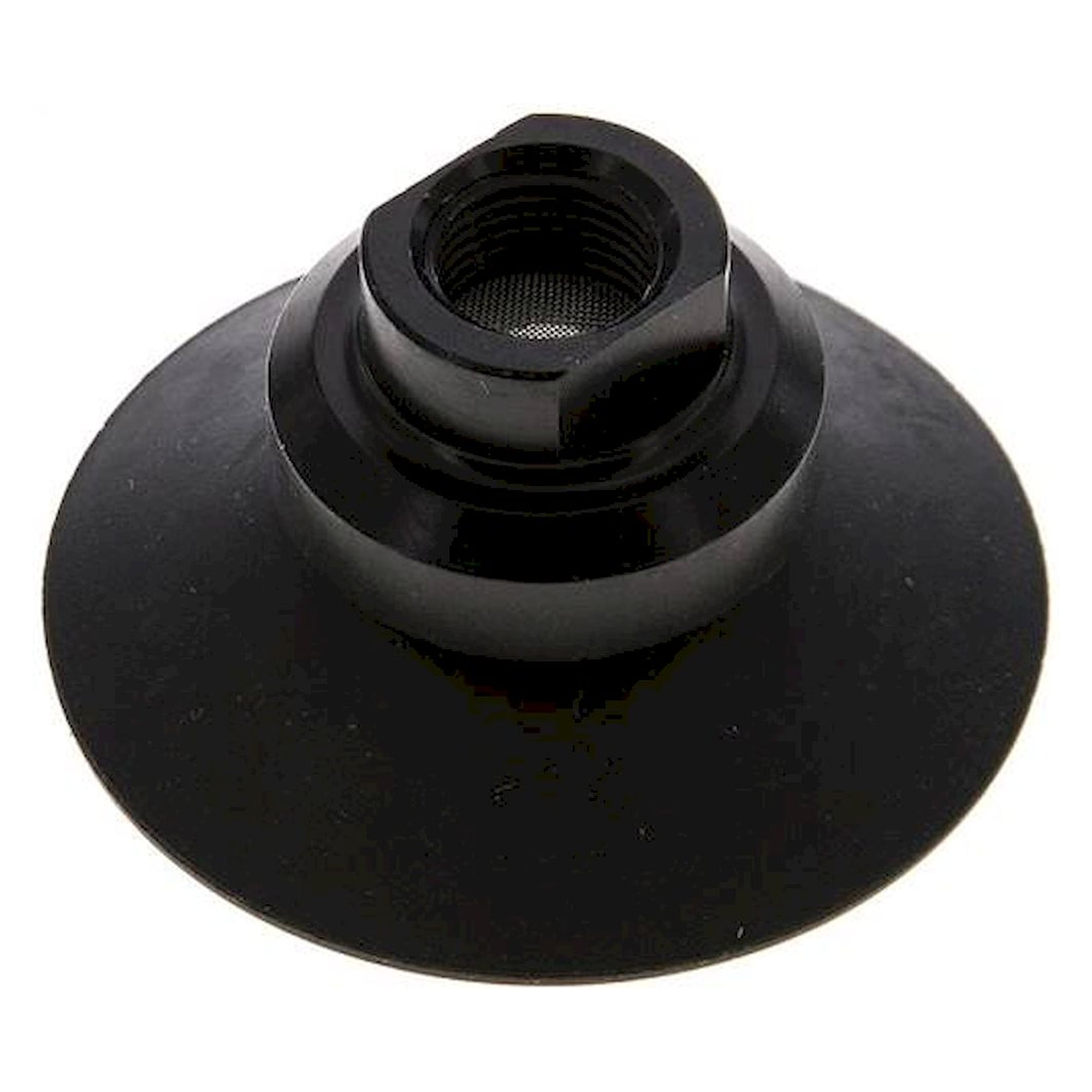 Flat suction cups, support rib, P,series- Ø 42x2mm, CR (50A), black