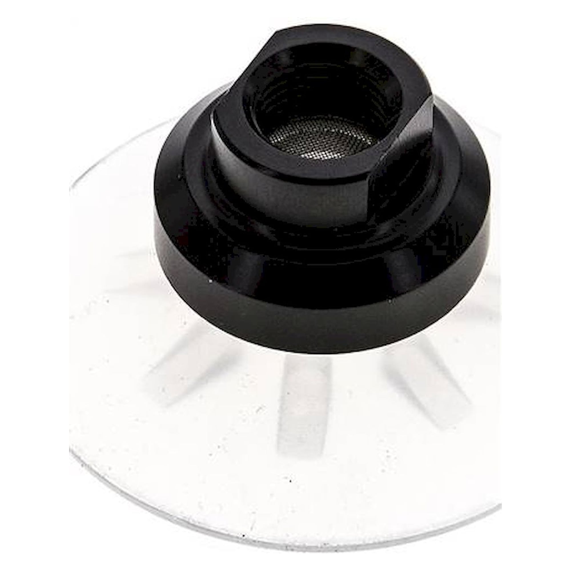 Flat suction cups, support rib, P,series- Ø 42x2mm, Silicone (50A), transparent