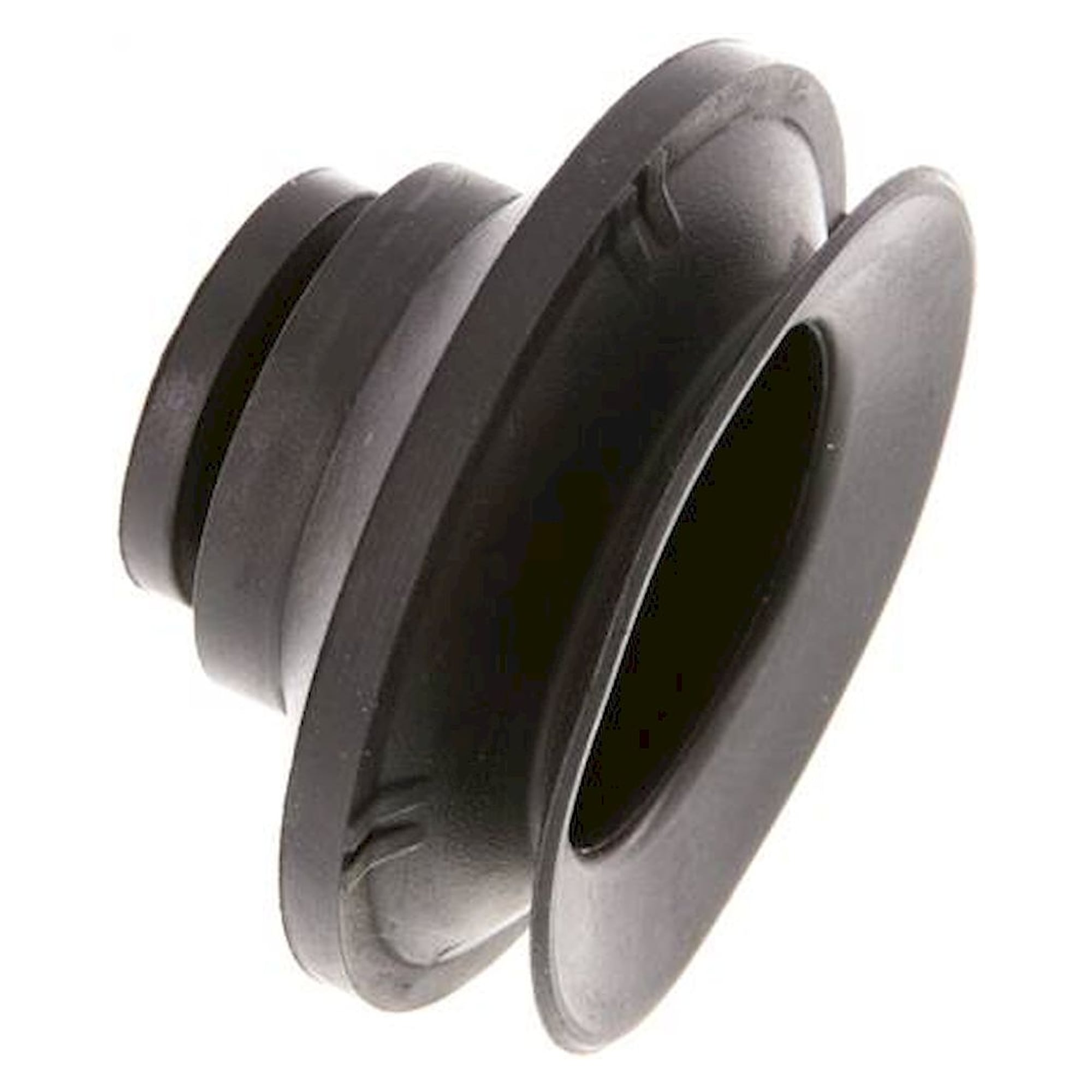 Bellows suction pad, 1,5-way, P-series, Ø 53x12mm, CR (50A), black