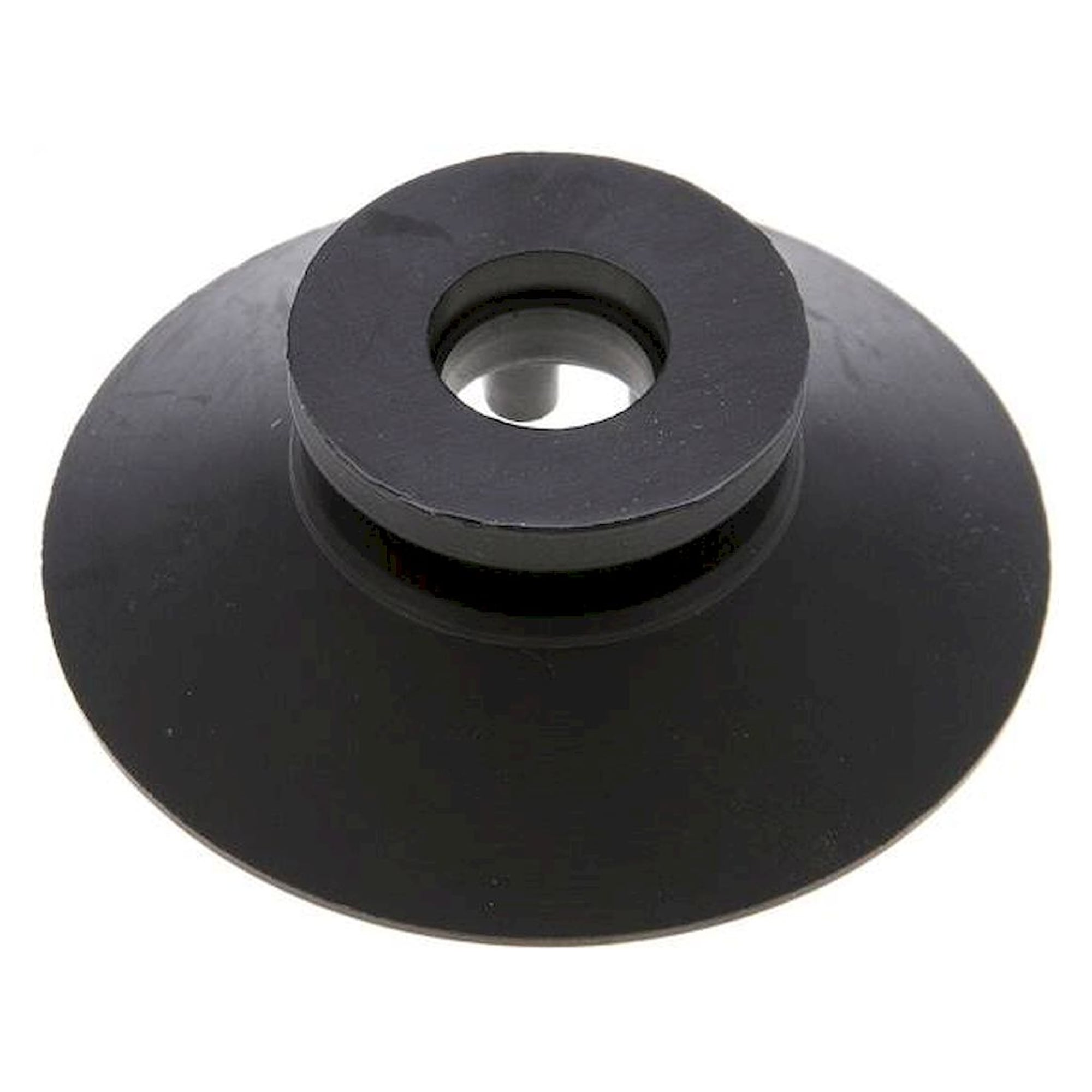 Flachsauger, Stützrippe, P-Serie, Ø 53x2,5mm, CR (50A), schwarz