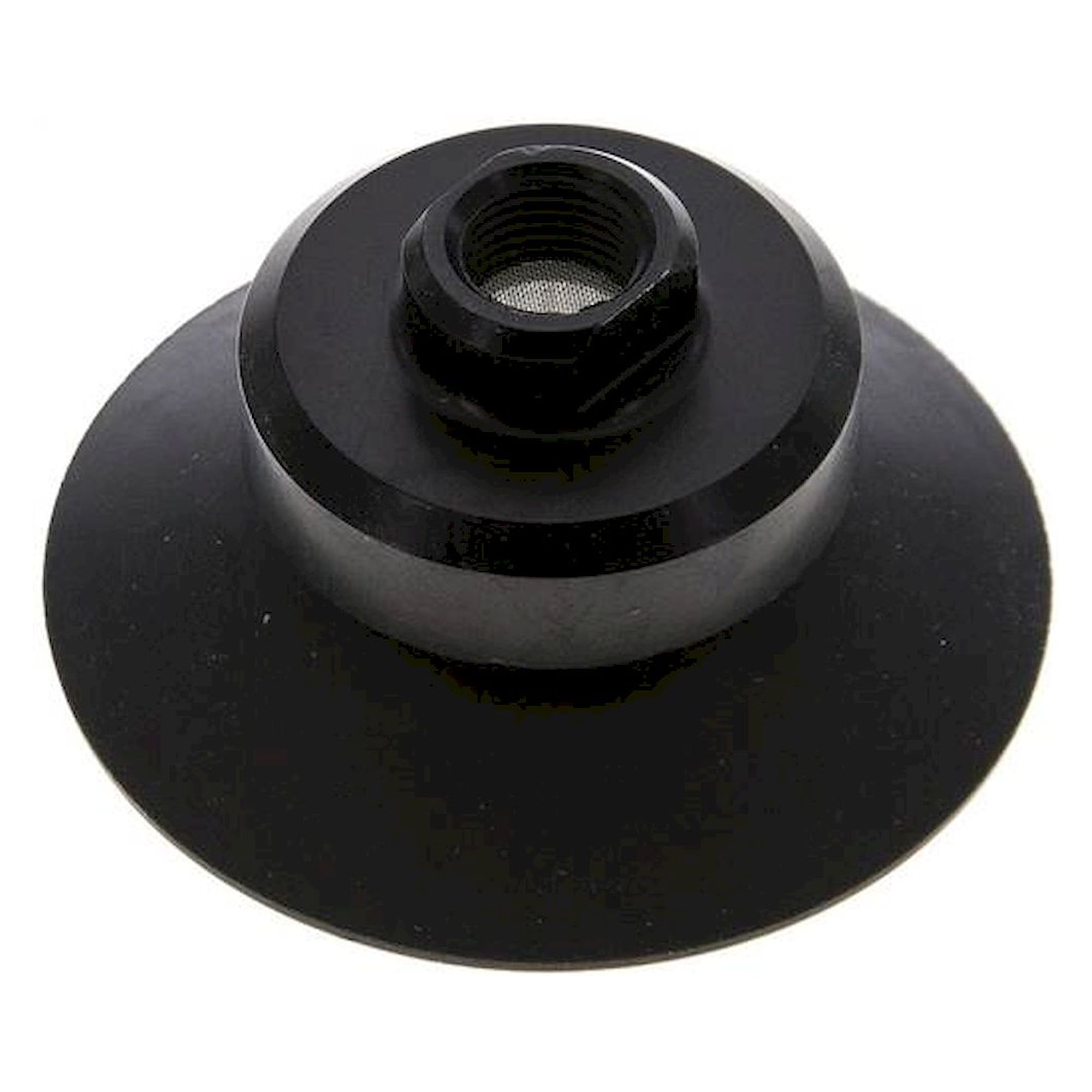Flat suction cups, support rib, P,series- Ø 53x2,5mm, CR (50A), black