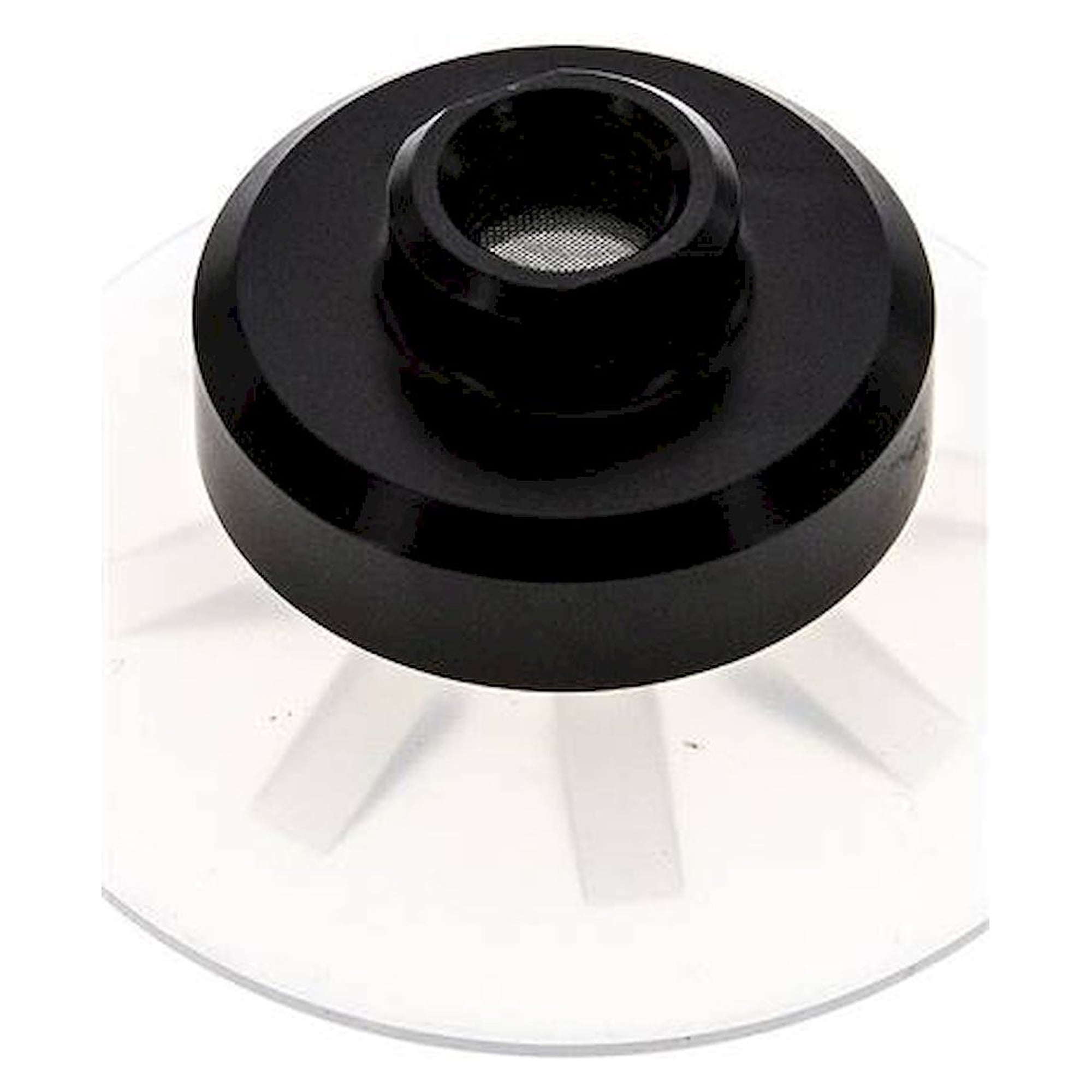 Flat suction cups, support rib, P,series- Ø 53x2,5mm, Silicone (50A), transparent
