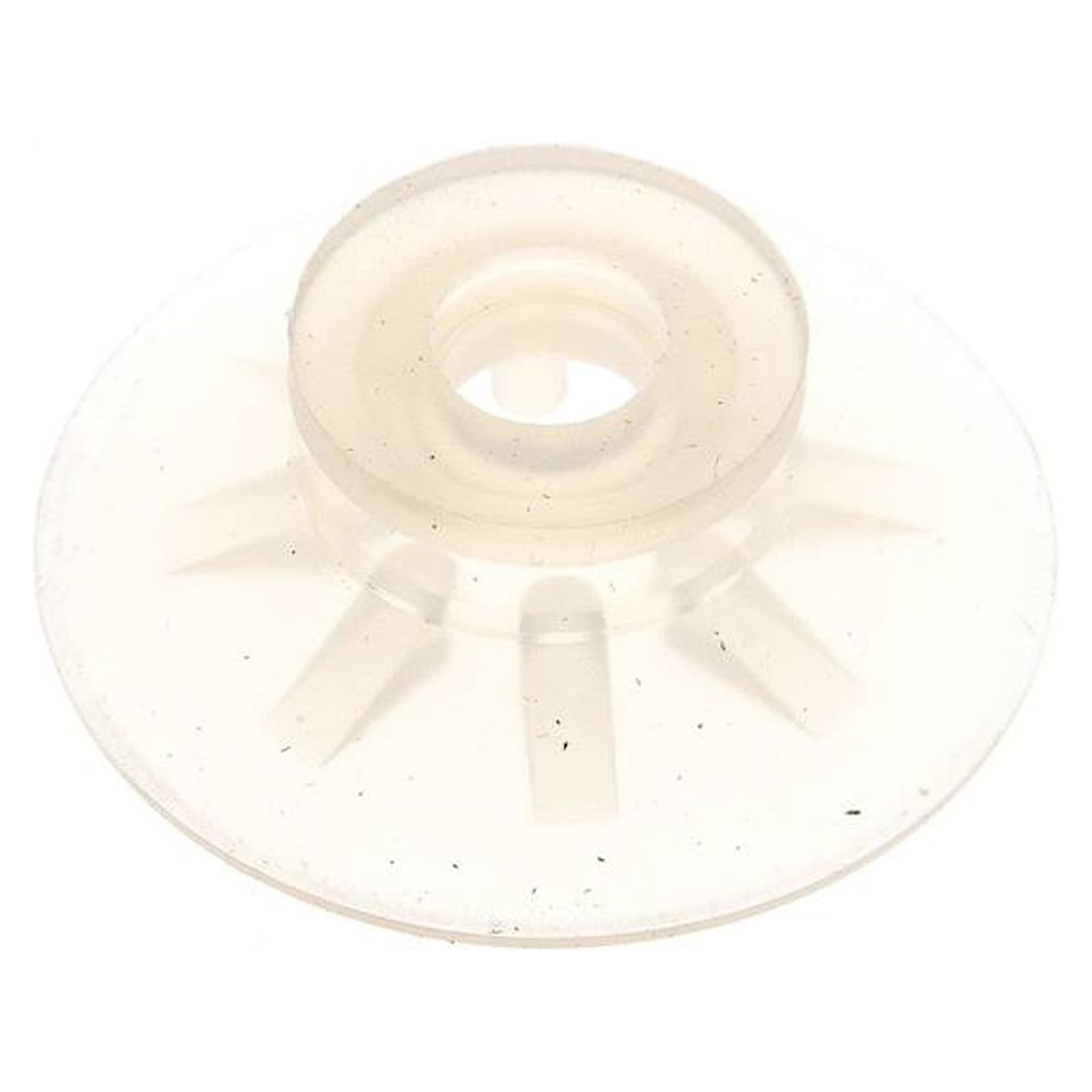 Flachsauger, Stützrippe, P-Serie, Ø 53x2,5mm, Silikon (50A), transparent