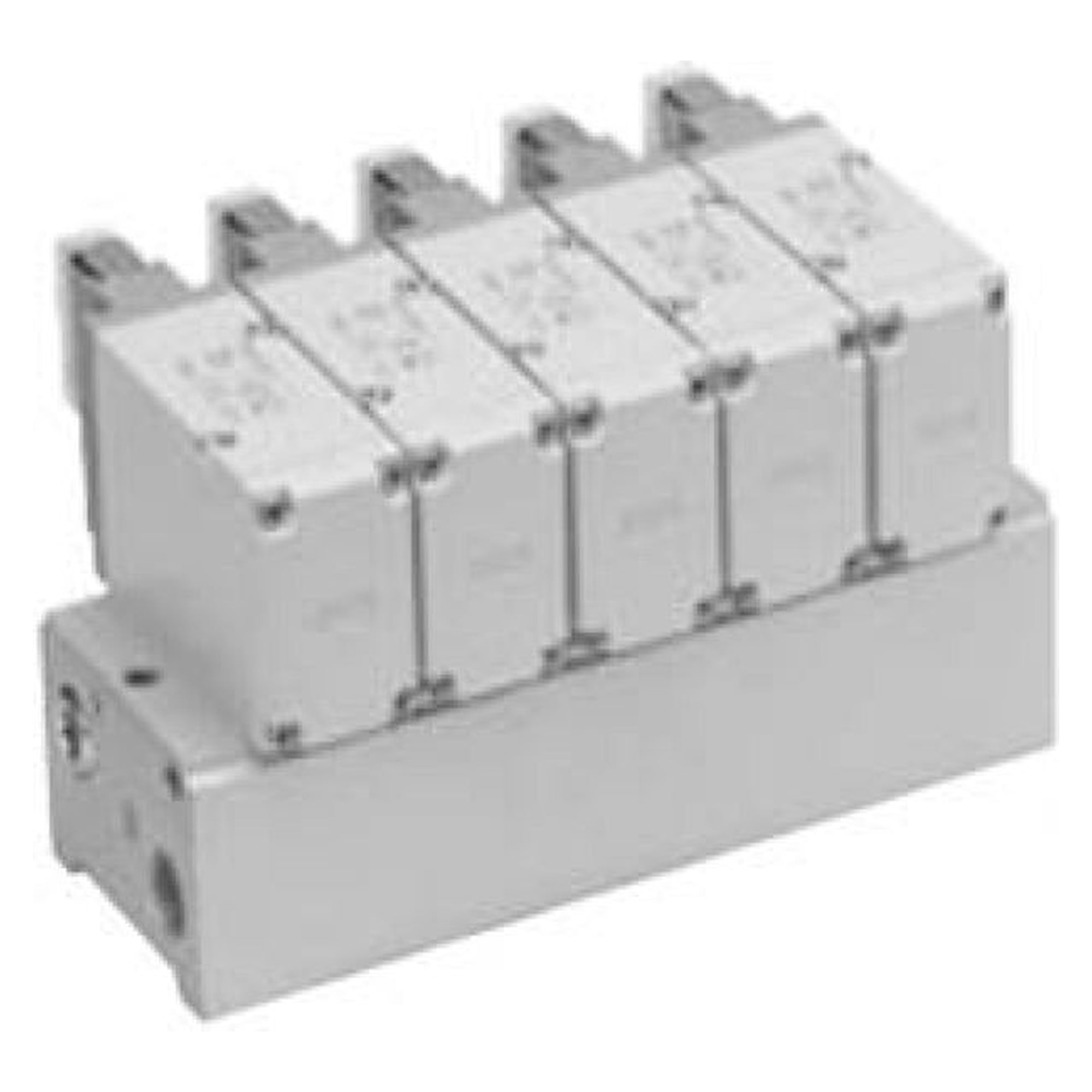 SMC VV3P7-41-031-04F. VV3P7, 700 Series, 3 port solenoid valve manifold