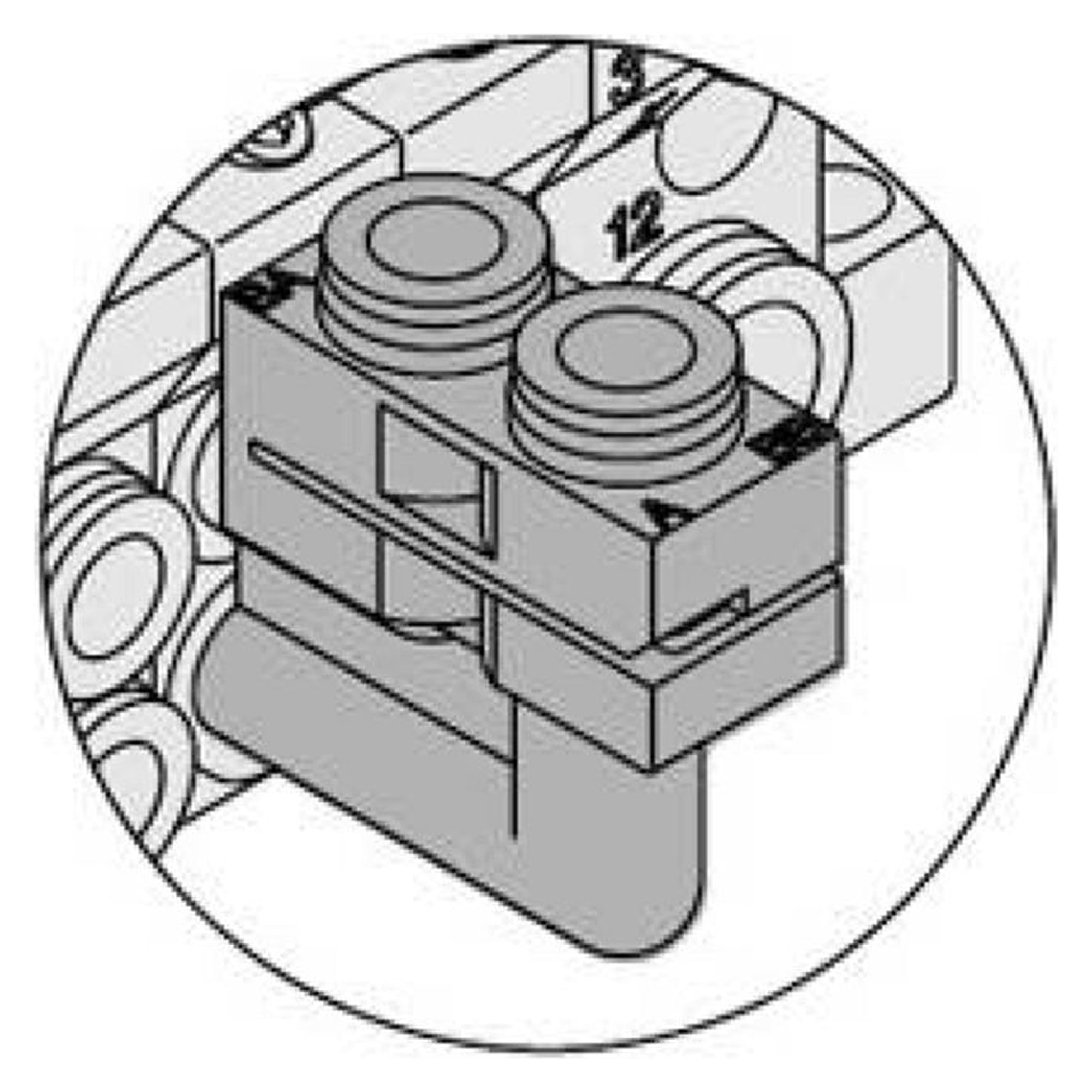 SMC VVQ1000-F-LC4. Winkel-Steckverbindung