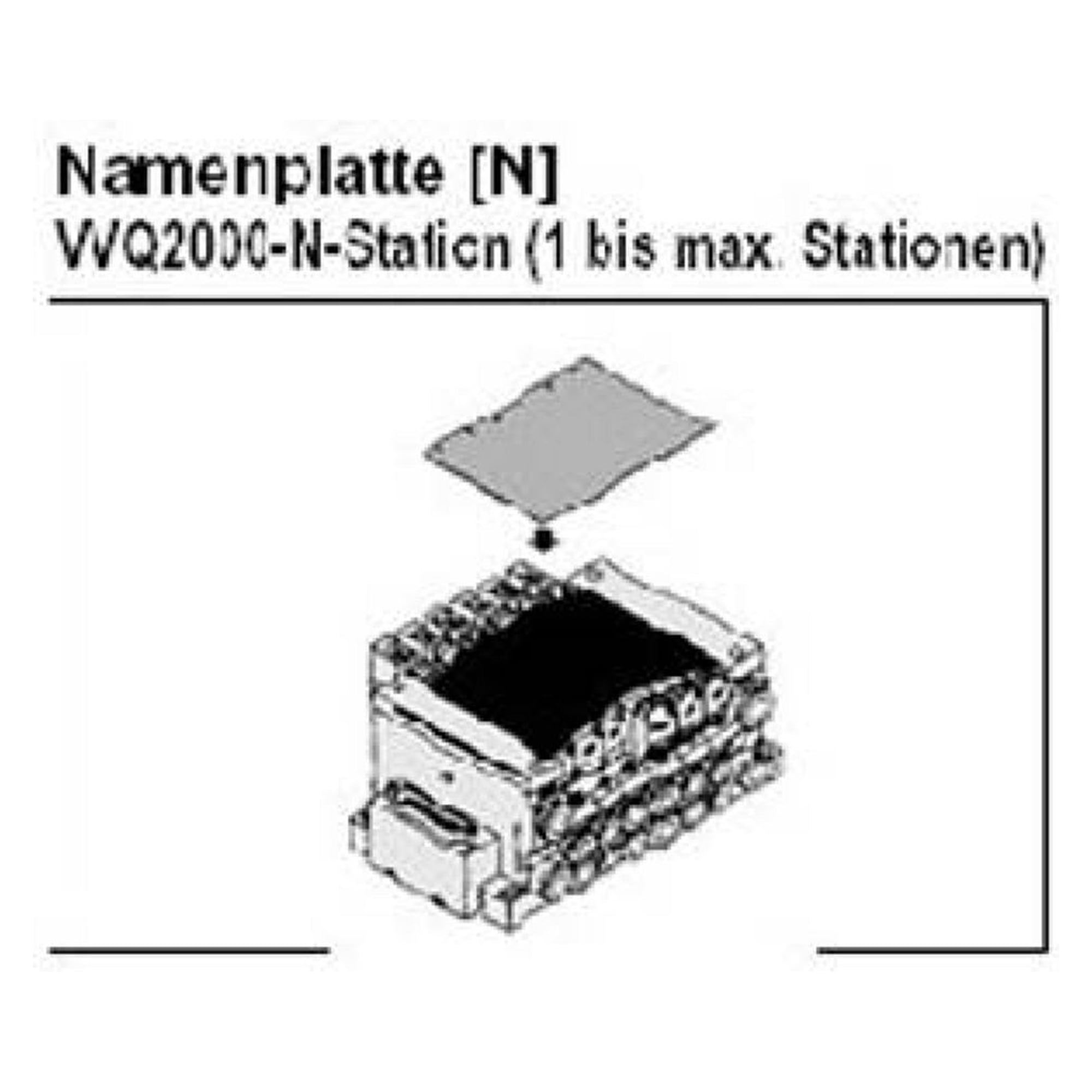SMC VVQ2000-N-16. Namenplatte