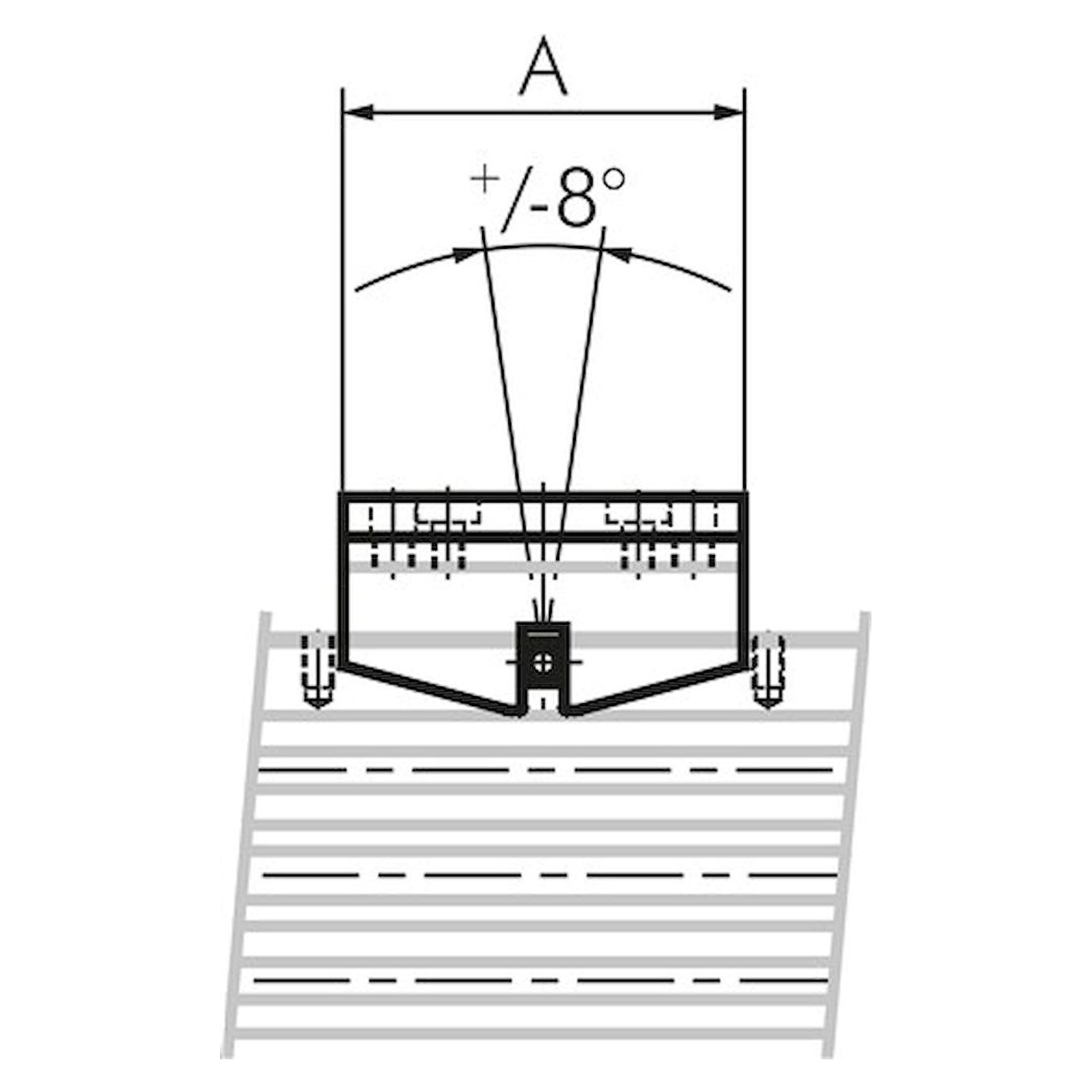 Pendelbrücke (breit) f. 18mm kolbenstangenlosen Zylinder