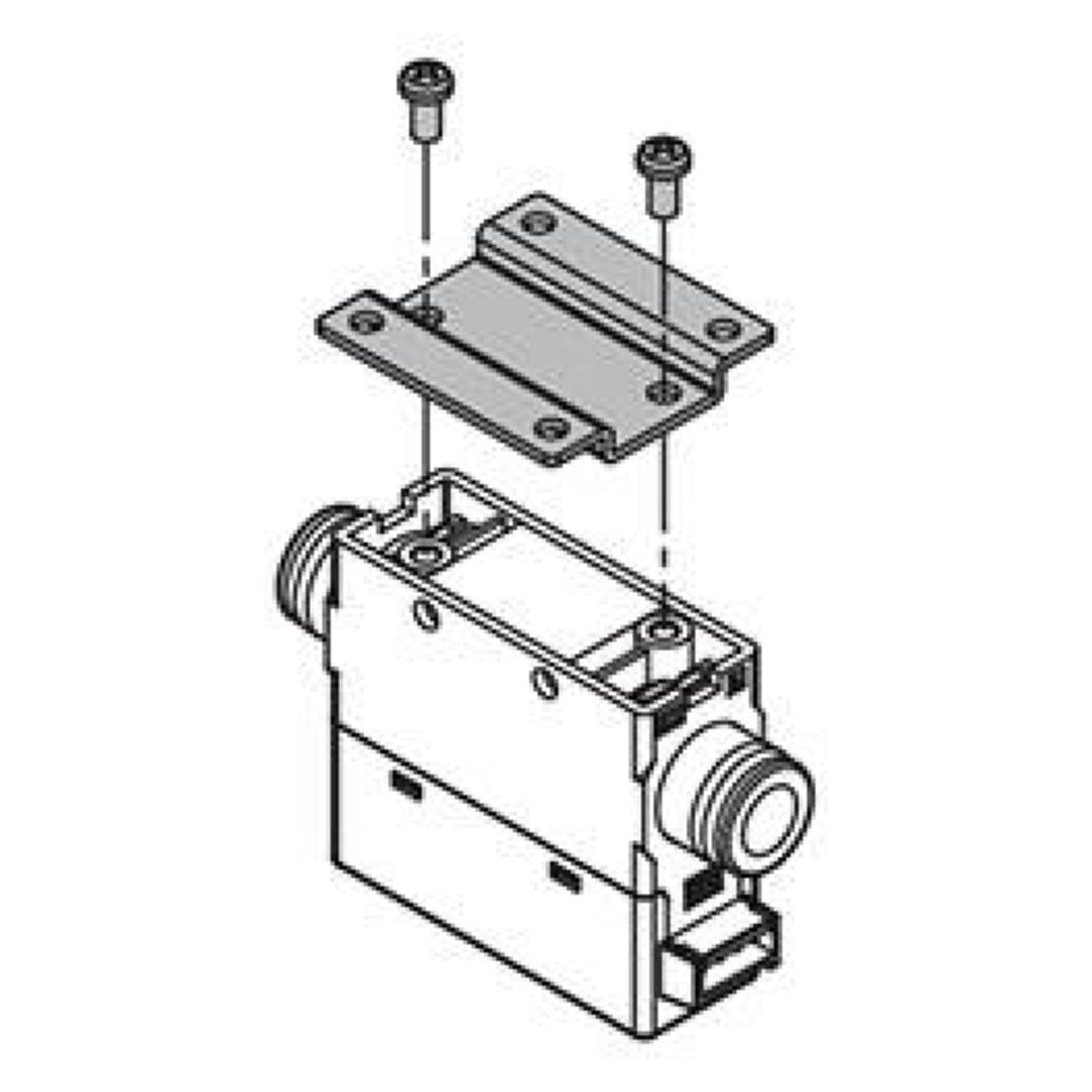 SMC ZS-33-J. Adapter für Schalttafelein