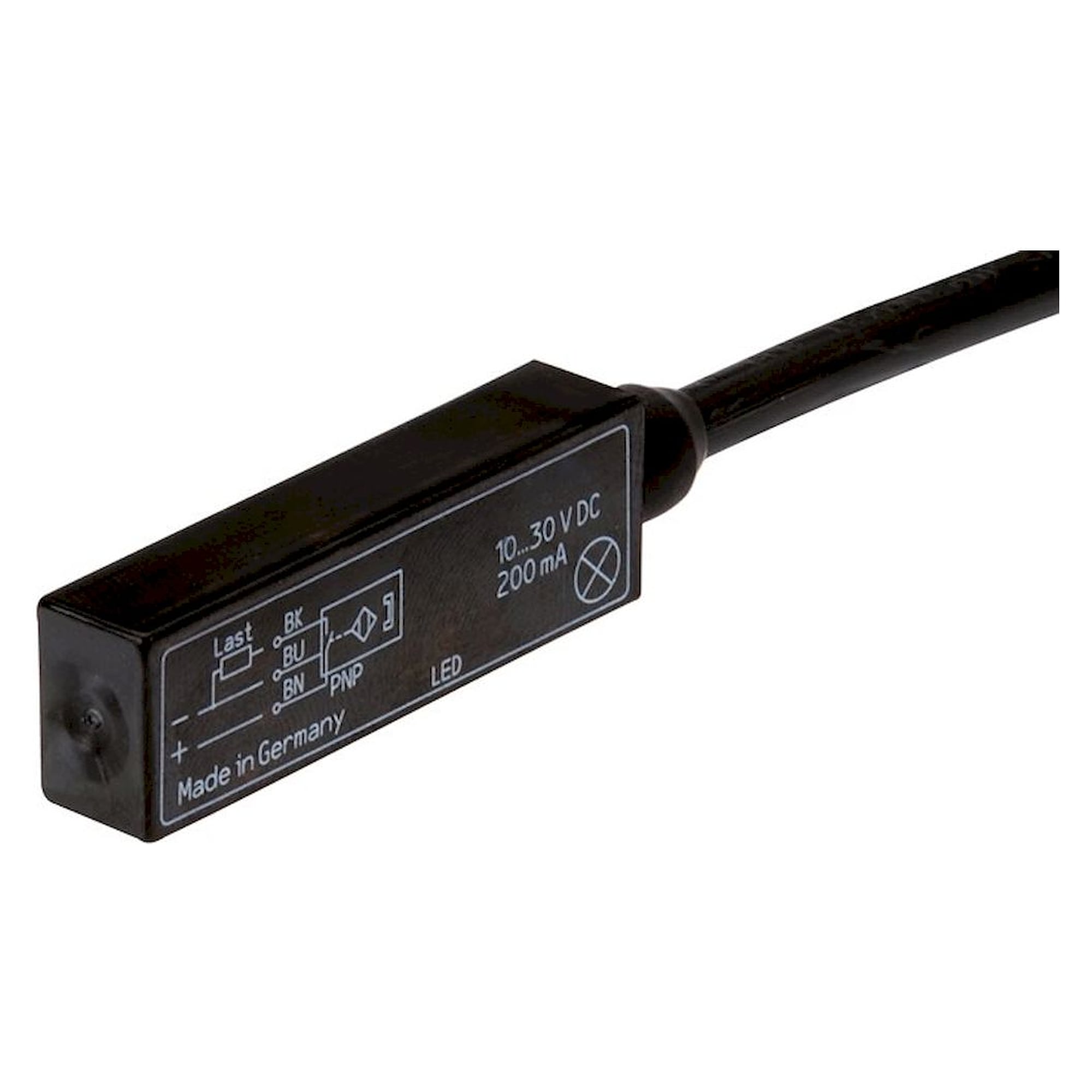 Cylinder switches, fully electronic sensor (reverse polarity protection / short circuit proof), yell