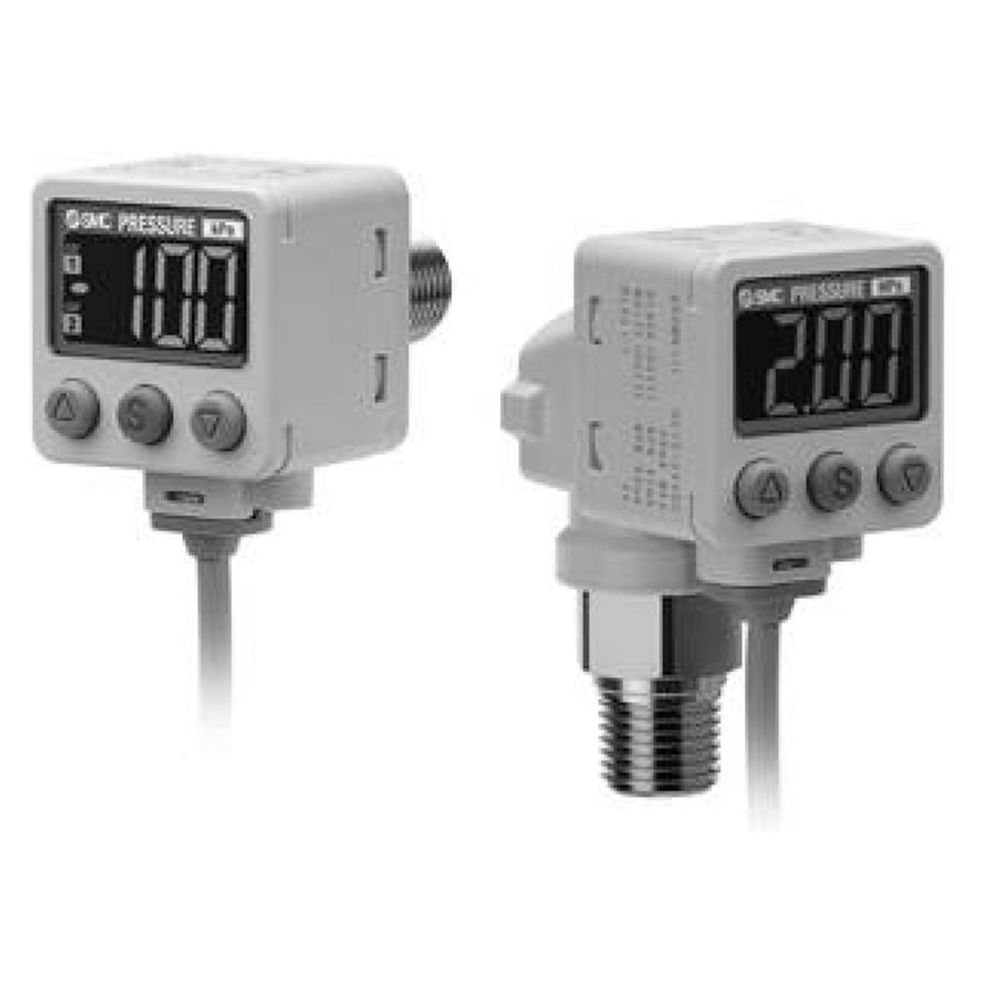 SMC ISE20C-T-02-W. ISE20C(H), High-Precision, Digital Pressure Switch for General Fluids
