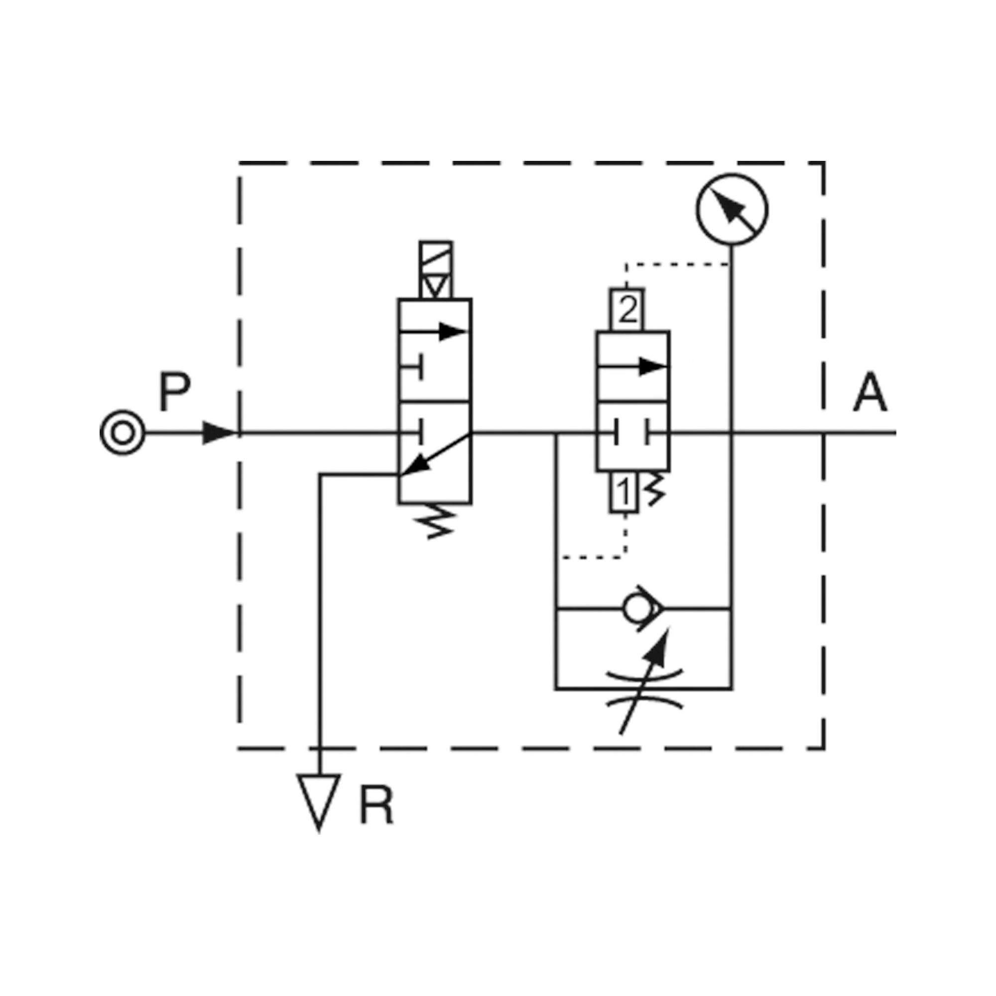 3/2-way start-up valve »G-mini«, 24 V DC, Size 200, G 1/4 - Riegler 116343
