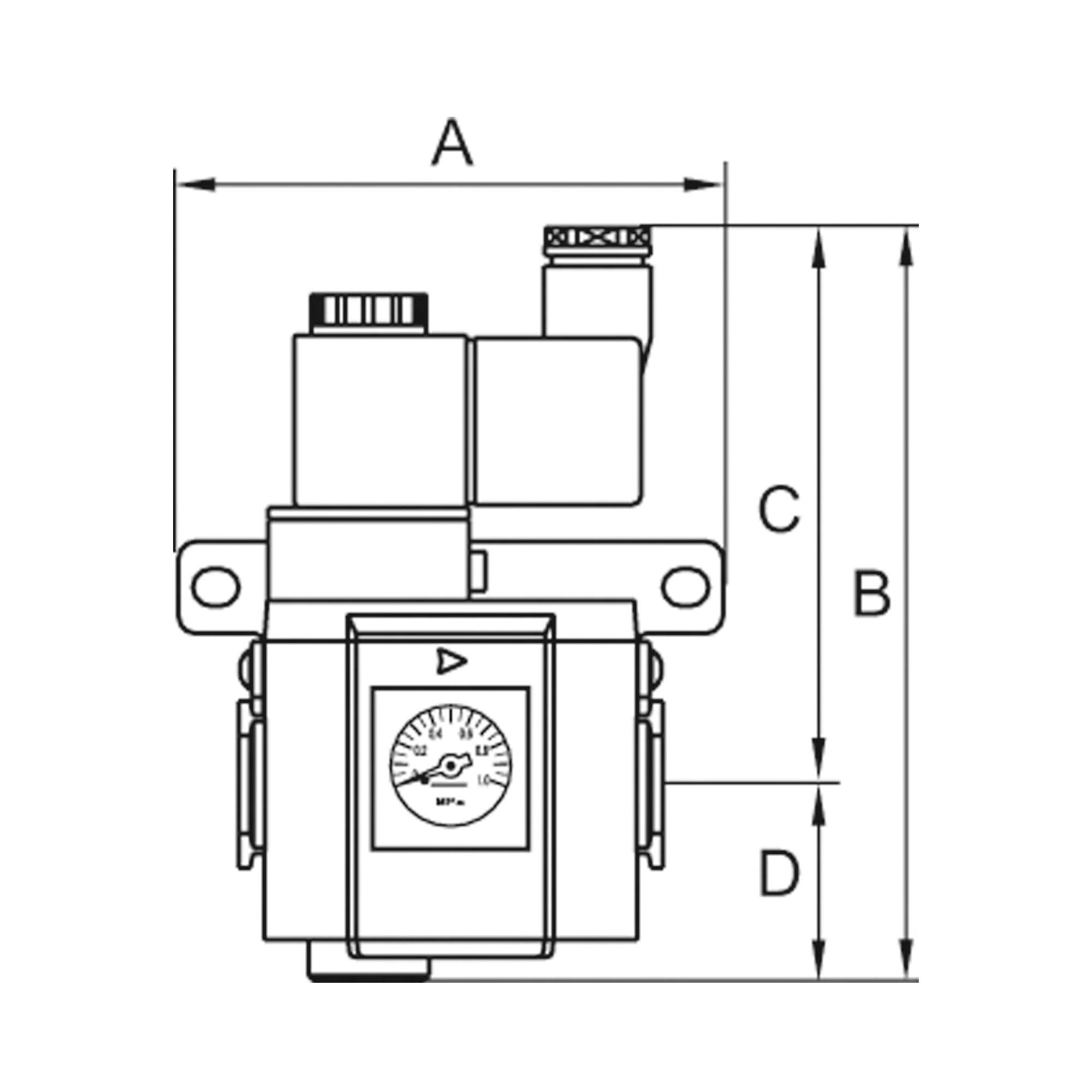 3/2-way start-up valve »G-mini«, 24 V DC, Size 200, G 1/4 - Riegler 116343