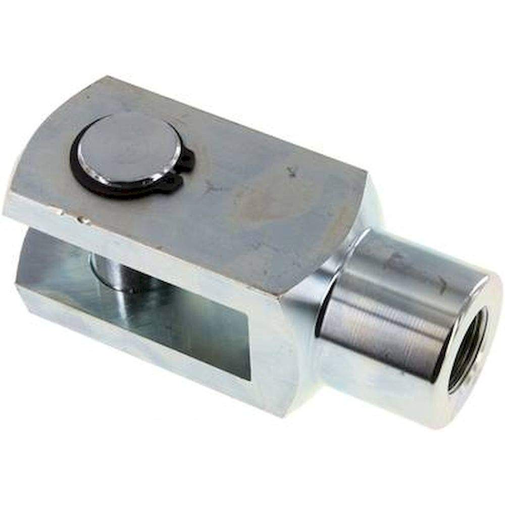 Yoke with bolts M 27x2, Zinc plated steel