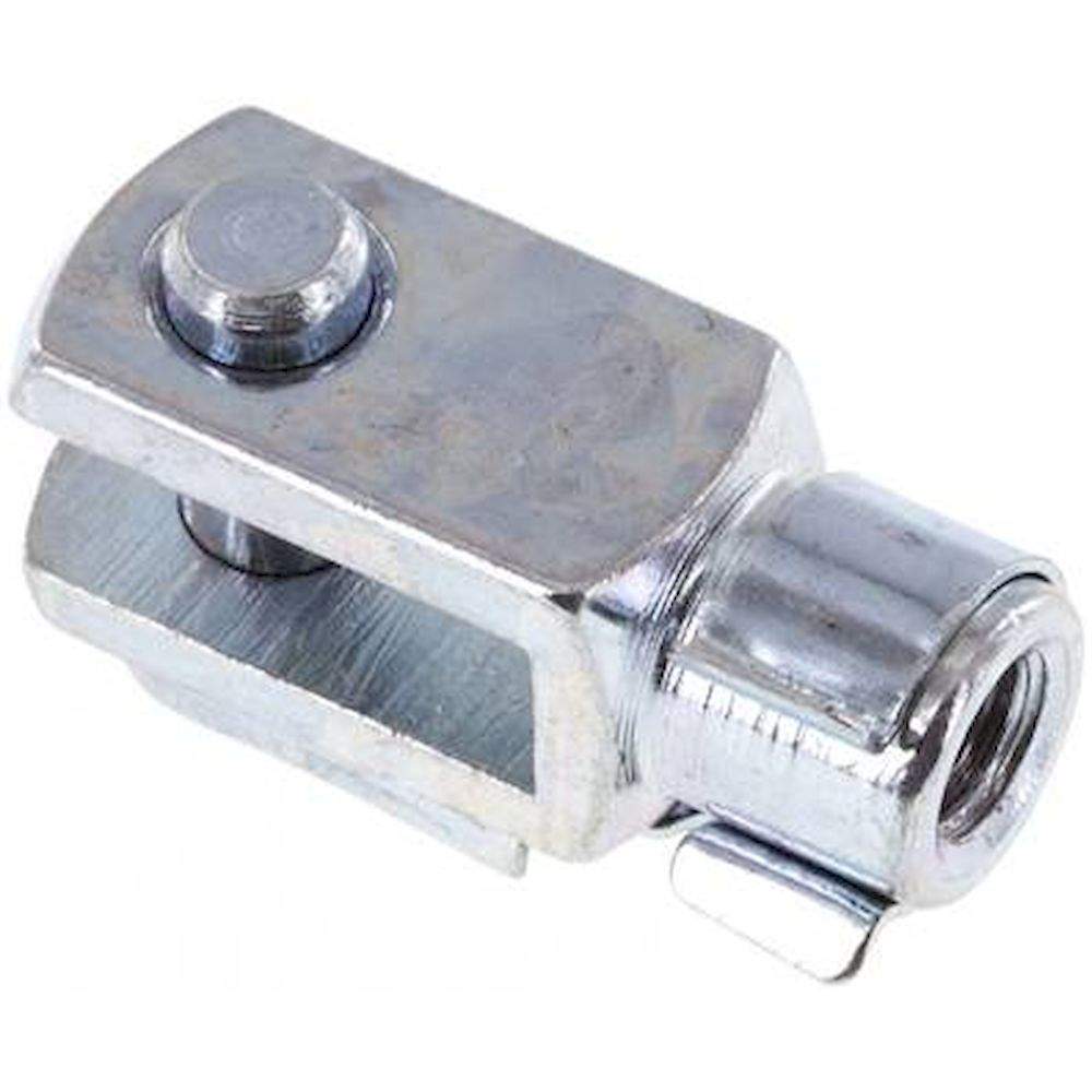 Gabelkopf mit Bolzen M 6, Stahl verzinkt