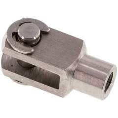 Yoke with bolts M 6, 1.4305