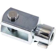 Gabelkopf mit Bolzen M 12x1,25, Stahl verzinkt