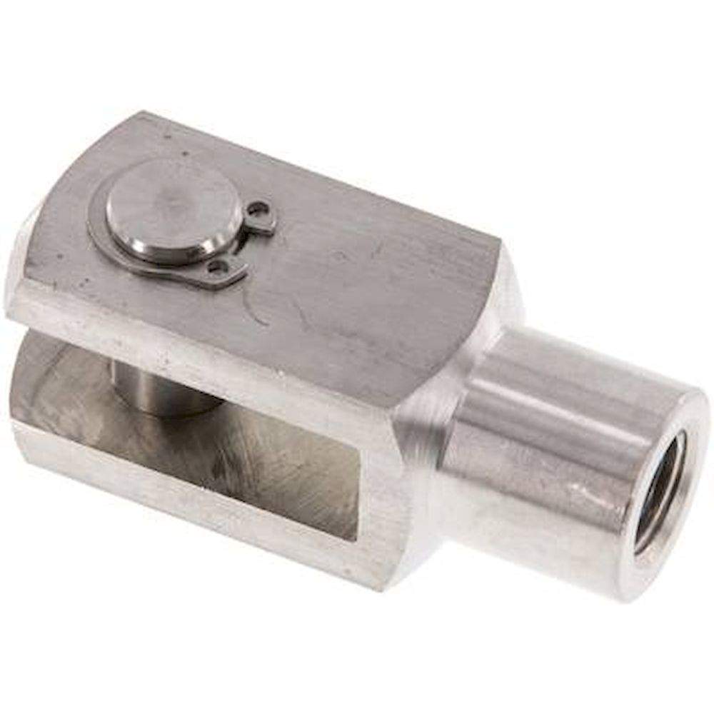 Yoke with bolts M 12x1,25, 1.4305