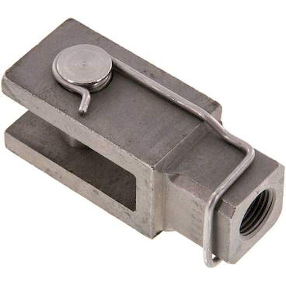 Gabelkopf mit Bolzen M 16x1,5, 1.4571