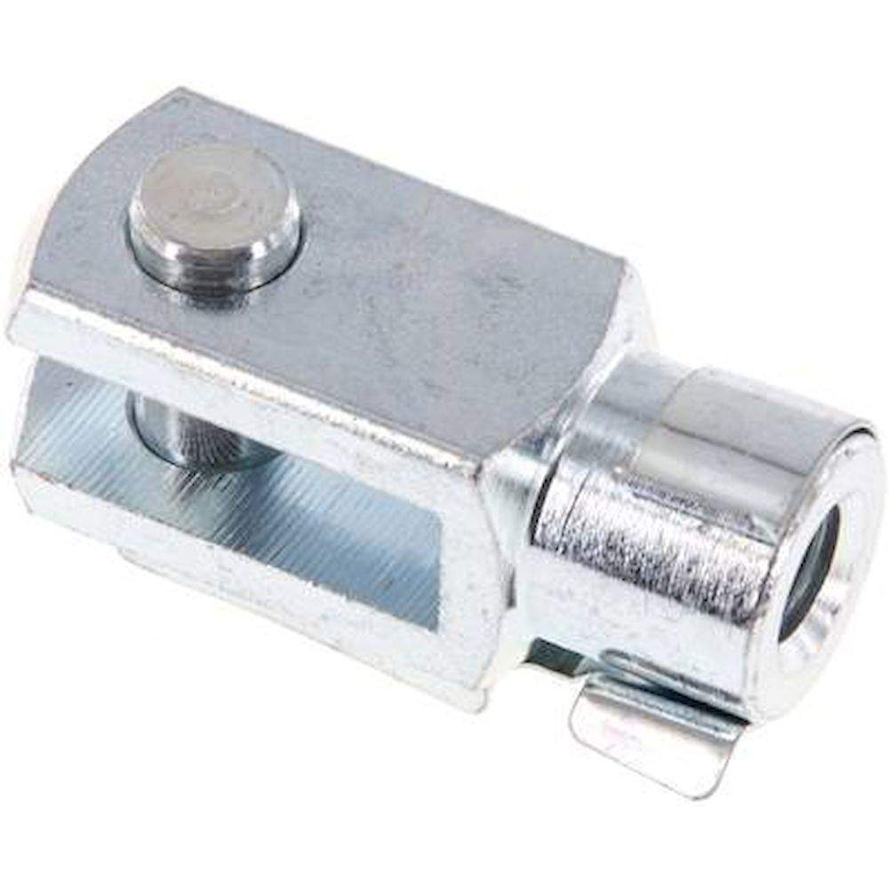 Yoke with bolts M 10, Zinc plated steel