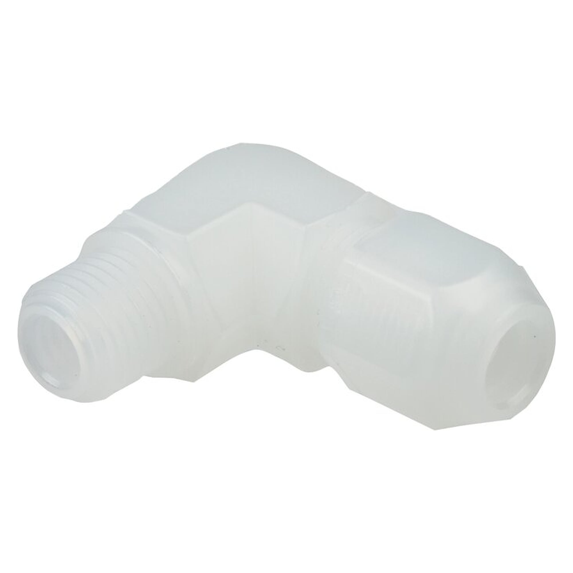 Tube fitting, elbow design, male thread G 3/8", tube 12x10 mm, PVDF