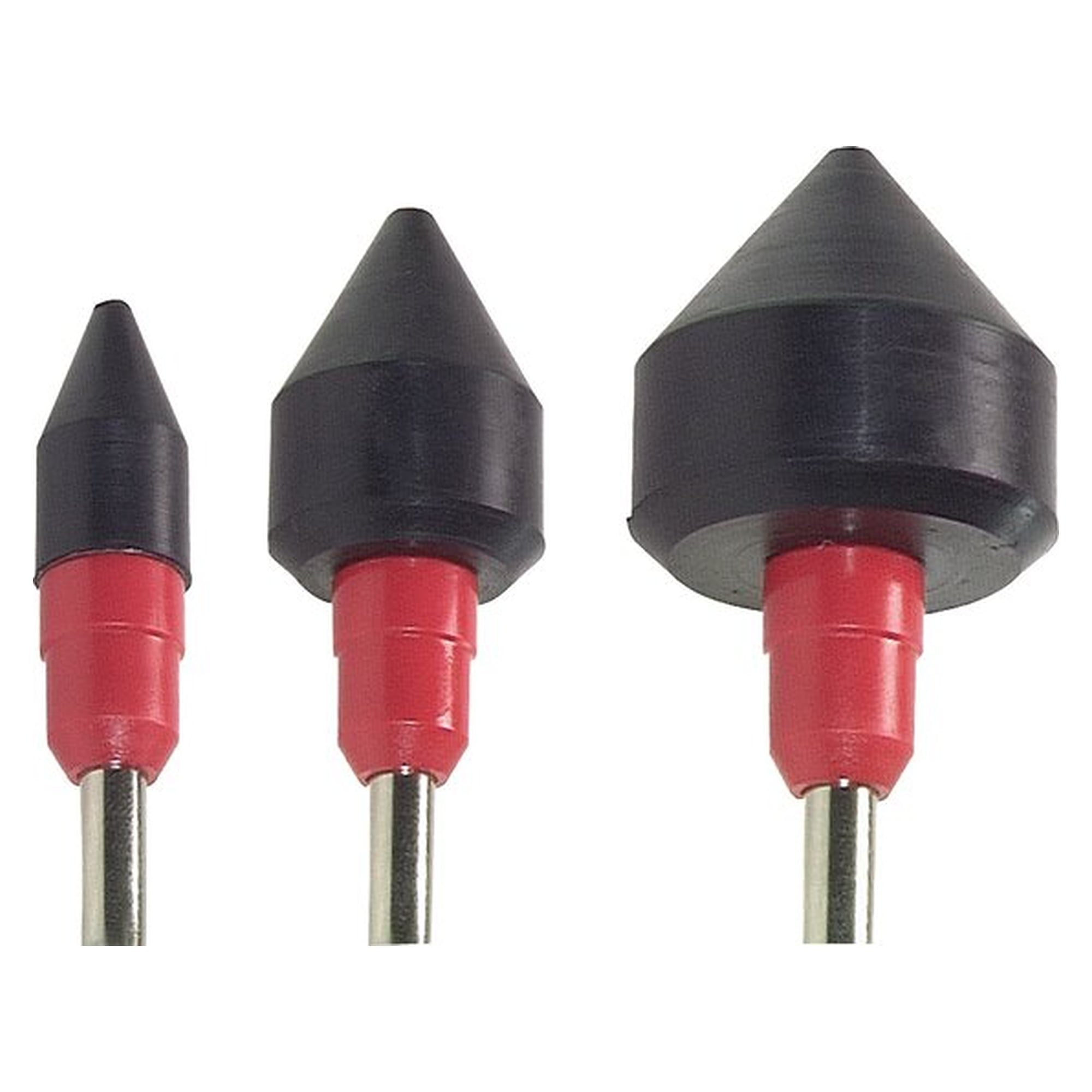 Gummidüsen-Satz, zum Aufstecken, Düsendurchmesser 14, 25 und 34 mm