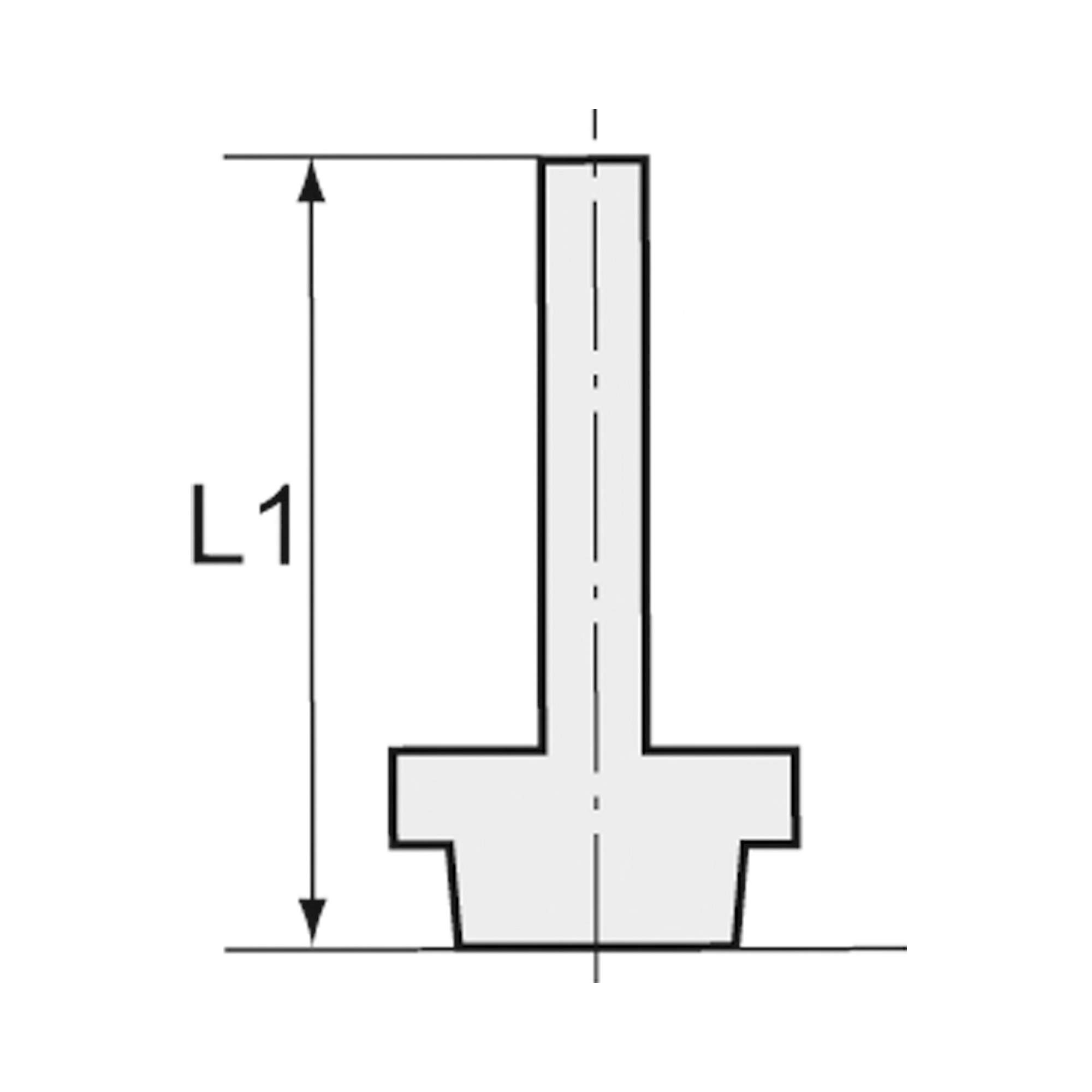Gewinde-Stecknippel, G 3/8 a., Stecknippel 8 mm, ES 1.4404 - Riegler 135301