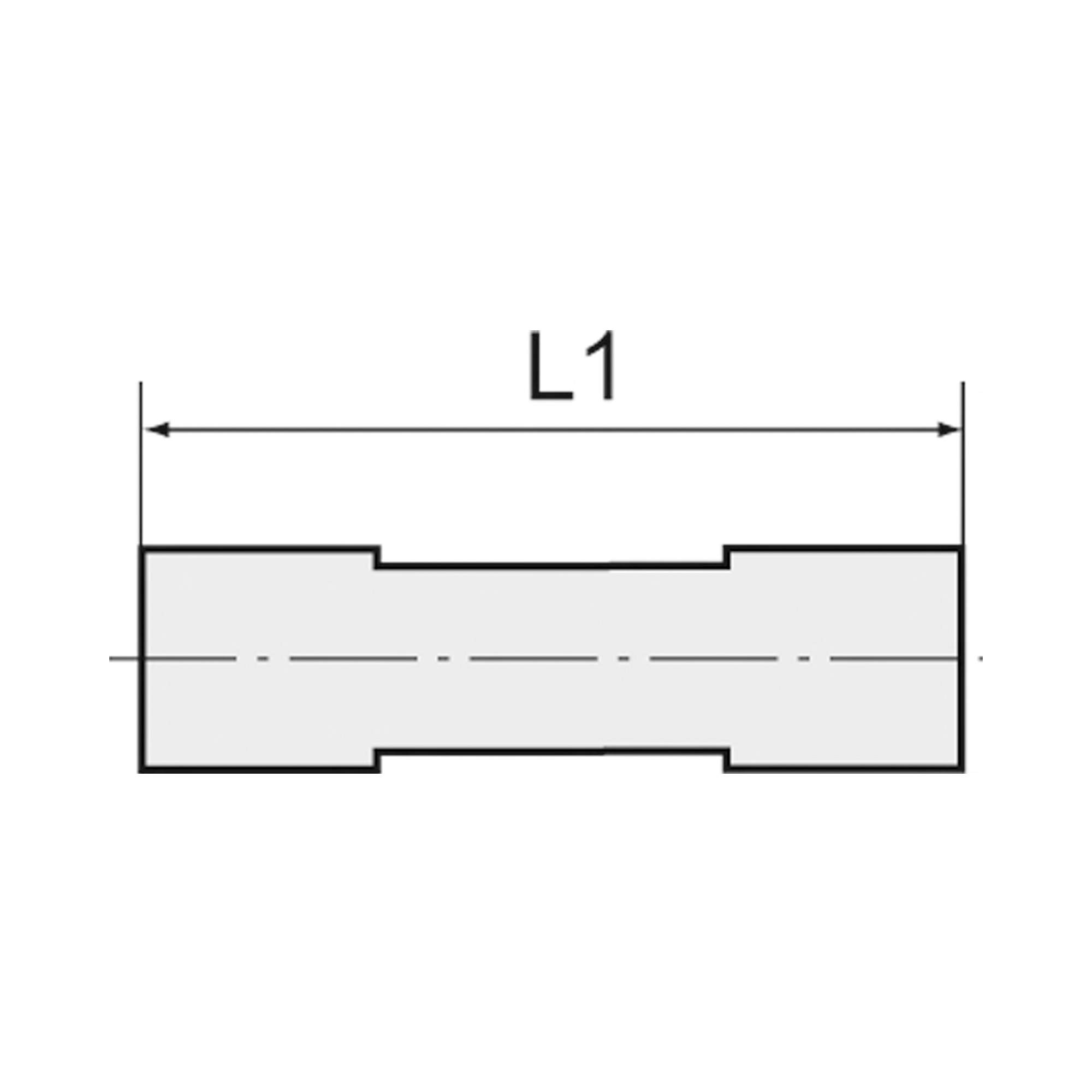 Straight connector PP, for hose exterior Ø 32 mm - Riegler 110288