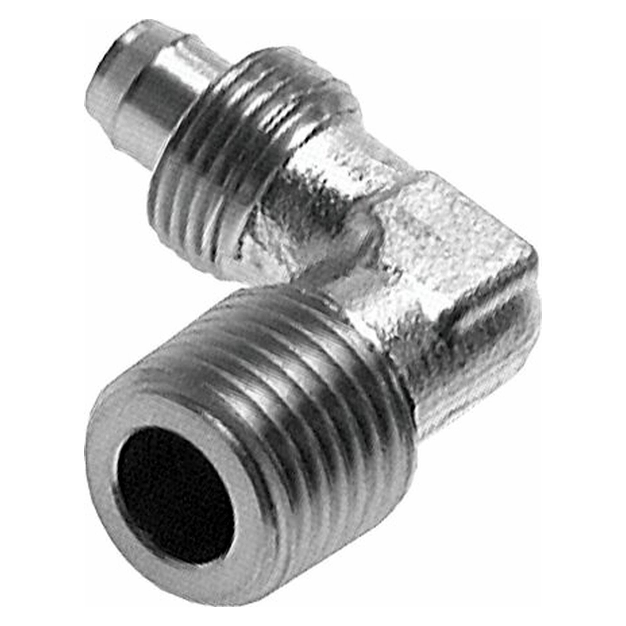 Threaded stud, elbow design, without union nut, thread R 1/8", tube 6x4 mm, stainless steel 1.4404