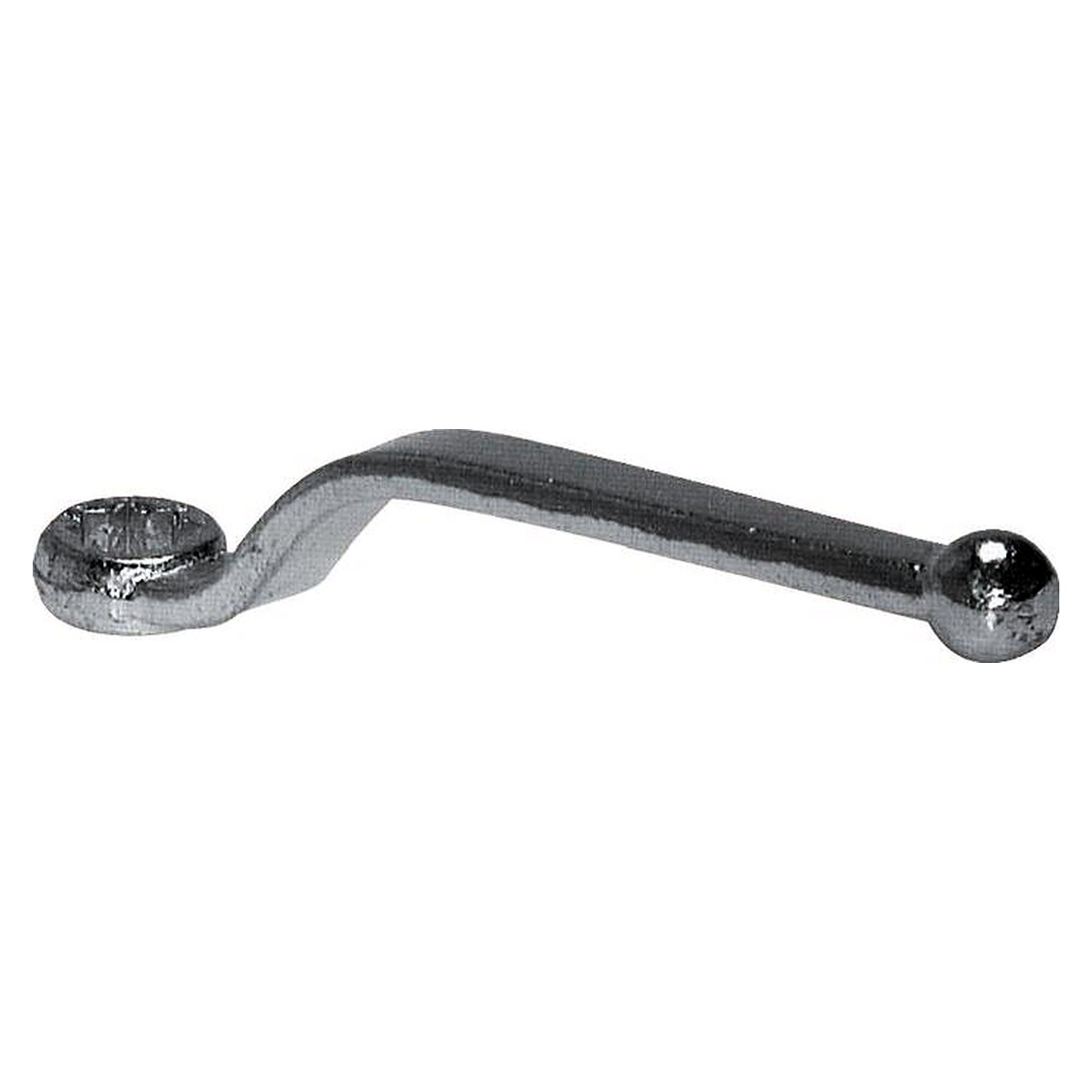 Offset handle steel SW 12, zinc-plated steel, seals POM / NBR