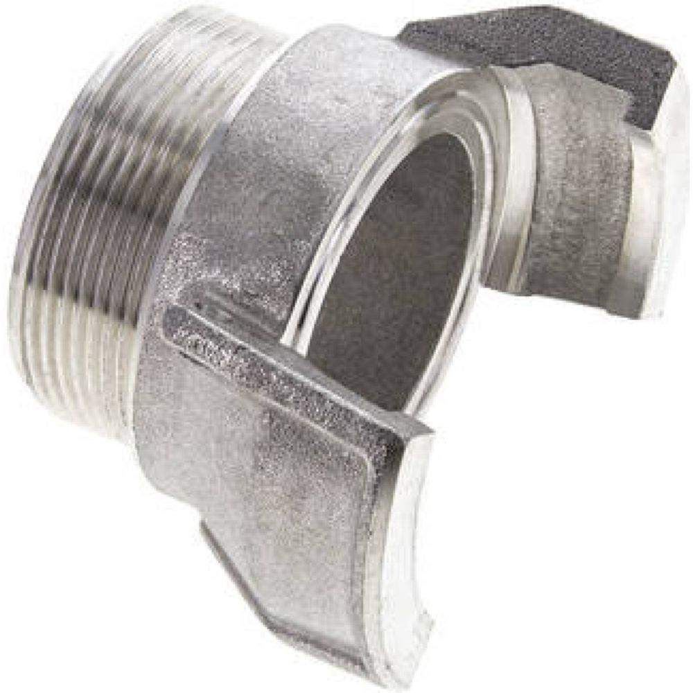 Guillemin-Kupplung G 2" (AG), Aluminium, ohne Verriegelung (kann nur mit Kupplung mit Verriegelung k