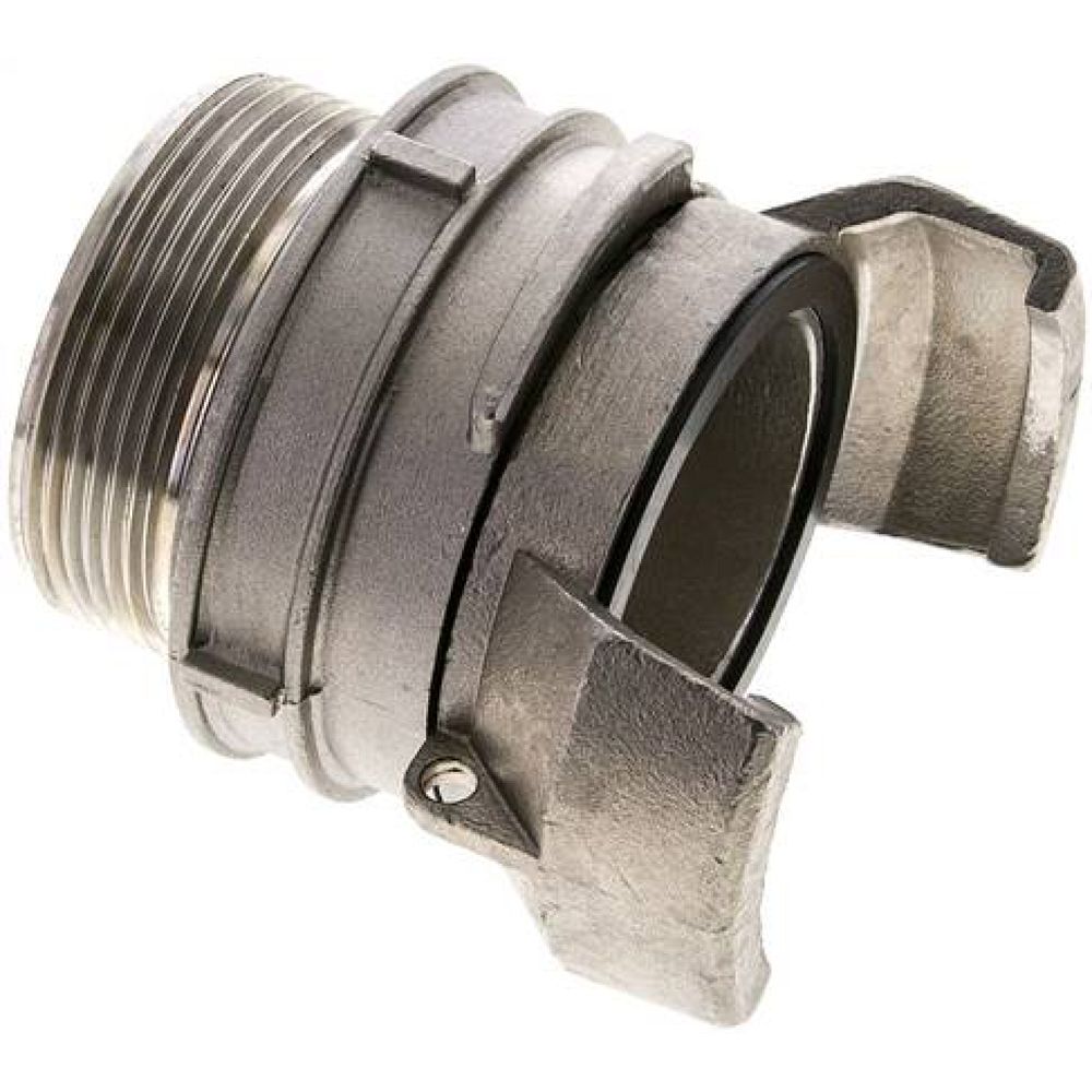 Guillemin-Kupplung G 2" (AG), Edelstahl, mit Verriegelung