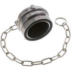 Guillemin-Verschluss mit Verriegelung, Aluminium, 2" (Dichtfäche 68 mm)