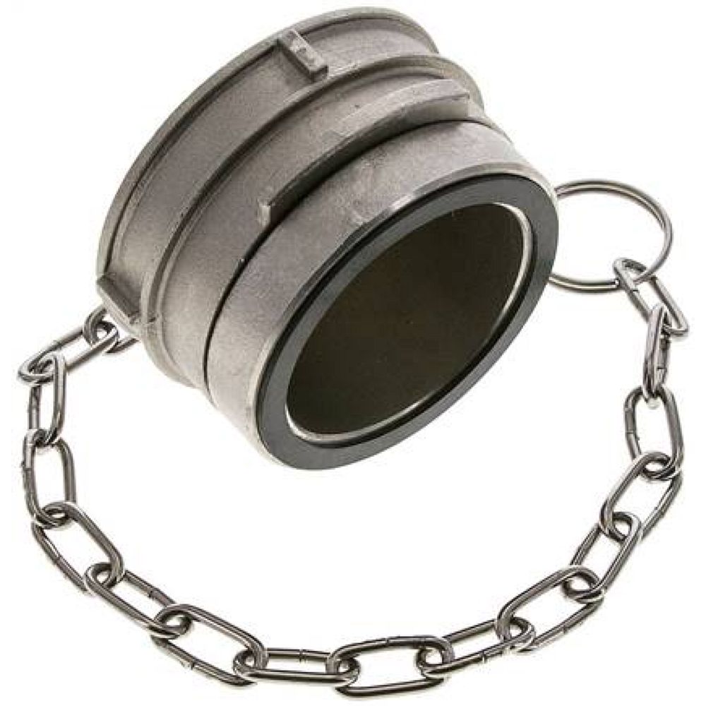 Guillemin-Verschluss mit Verriegelung, Edelstahl, 2" (Dichtfäche 68 mm)