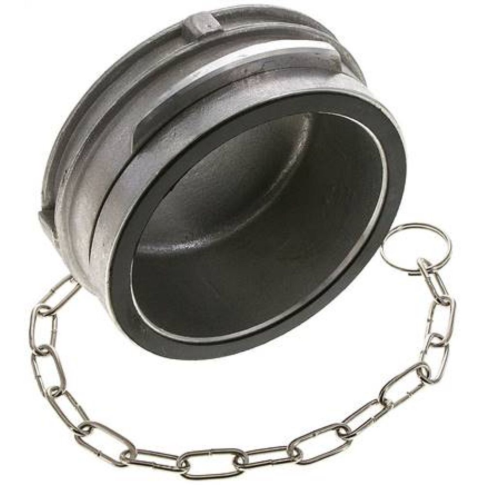 Guillemin-Verschluss mit Verriegelung, Aluminium, 4" (Dichtfläche 121 mm)