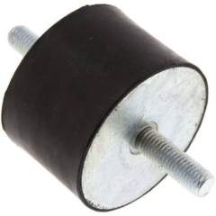 GPA 7550 Gummi-Metall-Puffer beidseitig mit Gewindestift M 12 x 37