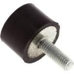 GPD 1510 Gummi-Metall-Puffer einseitig mit Gewindestift M 4 x 12