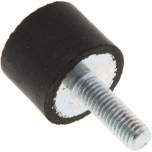 GPD 2015 Gummi-Metall-Puffer einseitig mit Gewindestift M 6 x 18