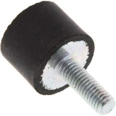 GPD 2015 Gummi-Metall-Puffer einseitig mit Gewindestift M 6 x 18