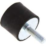 GPD 2520 Gummi-Metall-Puffer einseitig mit Gewindestift M 6 x 18