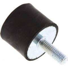 GPD 2520 Gummi-Metall-Puffer einseitig mit Gewindestift M 6 x 18
