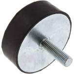 GPD 7525 Gummi-Metall-Puffer einseitig mit Gewindestift M 12 x 37