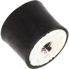 GPE 2520 Gummi-Metall-Puffer einseitig mit Innengewinde M 6 (6 tief)