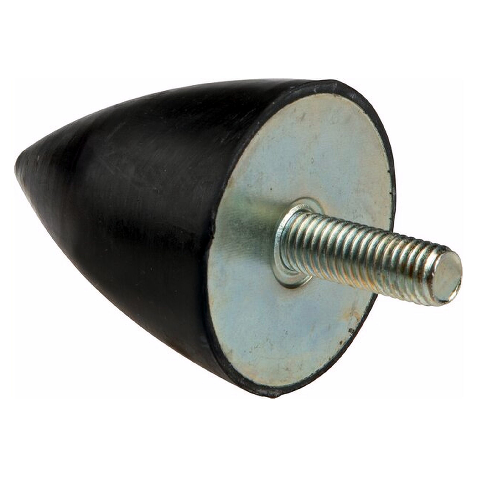 Gummi-Metall-Puffer, parabolisch (Typ KP), 75x89mm, M 12(AG), Stahl verzinkt