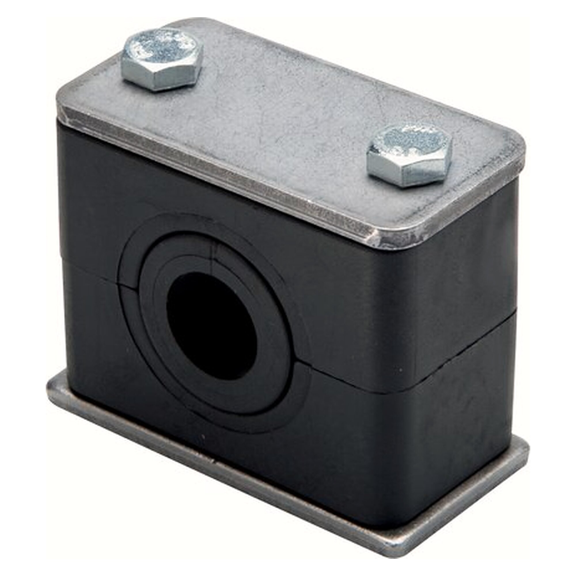 Pipe clamp (Elastomereinsatz) 15mm, size 4, light series