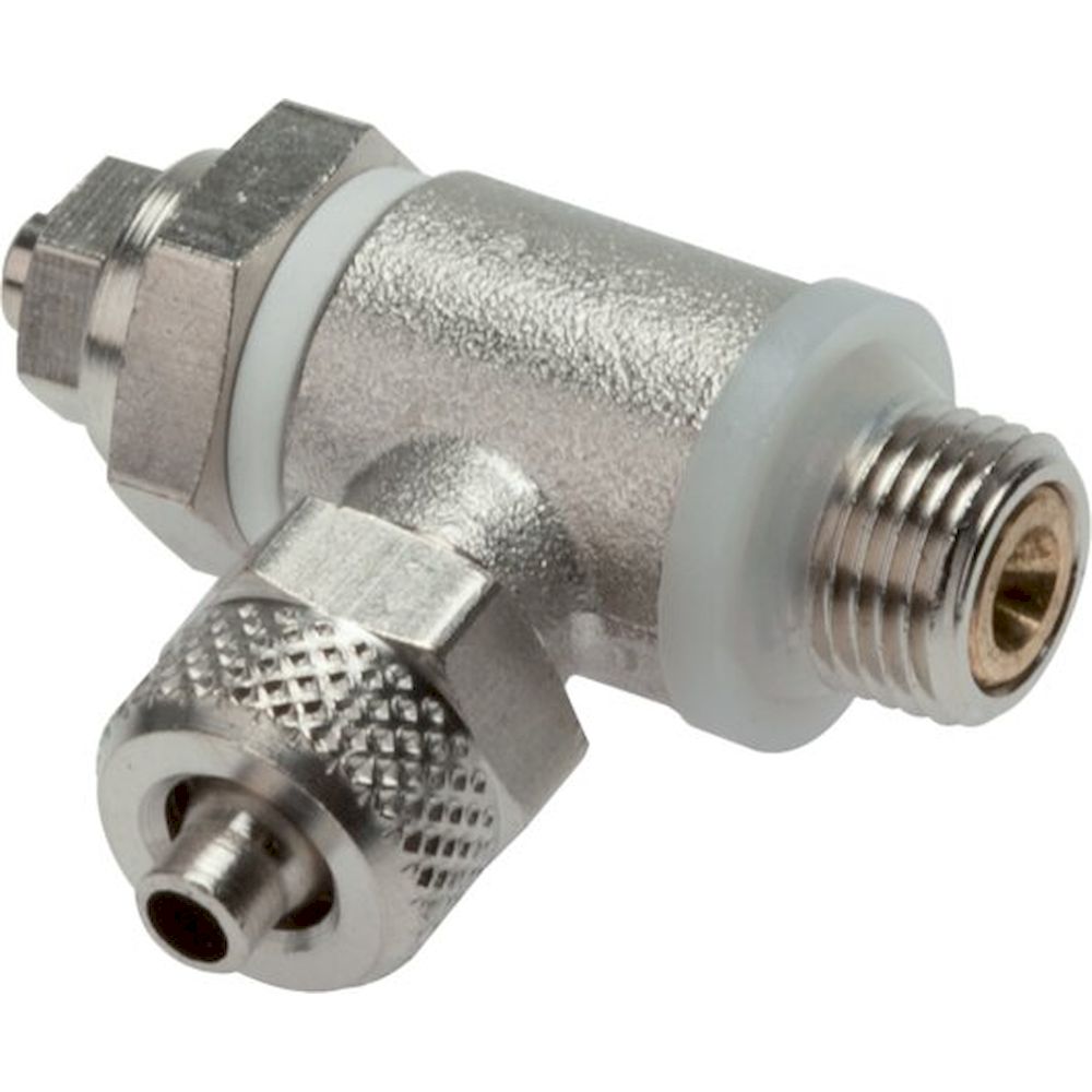 GRL-186-MSV-KO. Flow control silencer G 1/8"-8x6 mm, Exhaust air flow controlling (B)