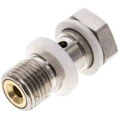 GRL 1/4. Drosselhohlschraube G 1/4", abluftregelnd (B), Schlitzschraube (mit Schraubendreher einstellbar)