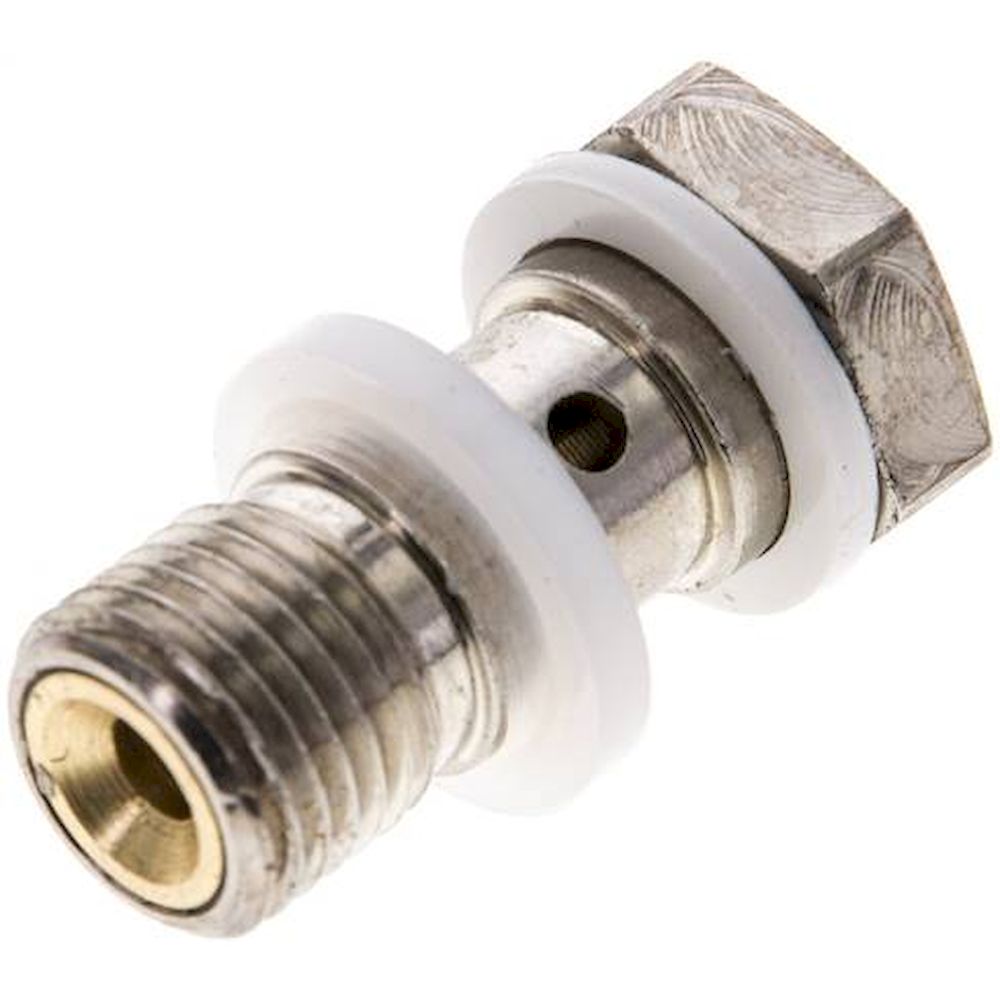 GRLA-1/4. Flow control banjo bolt G 1/4", Supply air flow controlling (A), Slotted screw (can be adjusted usin